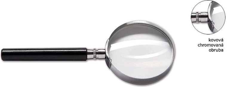 Suurendusklaas CONCORDE metallraamiga, läbimõõt 40 mm