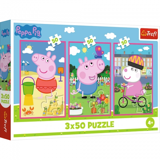Puzzle 3x50 Peppa Pig – Sõpruse jõud