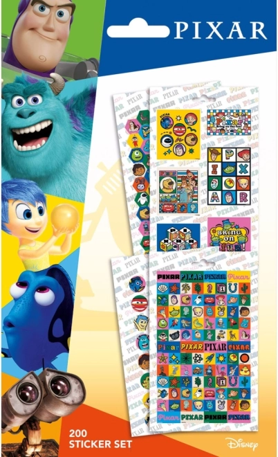 PIXAR Stickers, 200-piece set