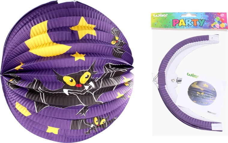 Paper lantern ball 25 cm - bat - 1 piece