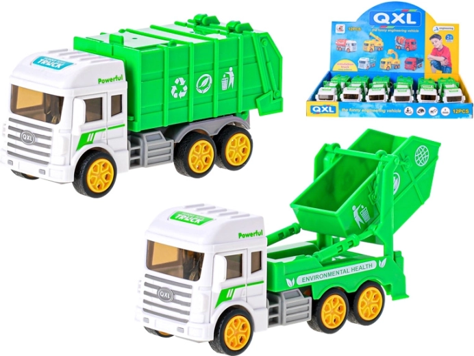 Hõõrdmootoriga prügiveoauto 12–13 cm