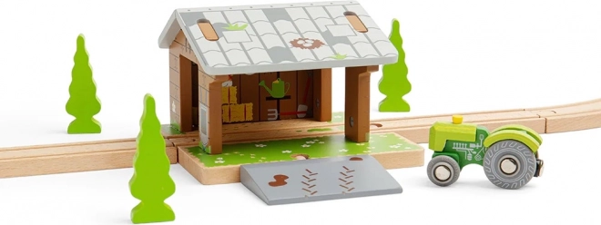 Bigjigs Rail puidust rongirööbastega laut