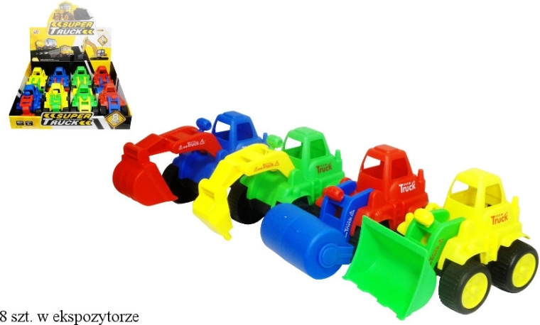 Ehitusmasin lastele – plastmudel liikuvate osadega