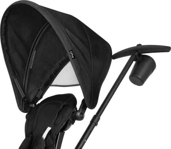 Canopy with mesh for shade and child monitoring