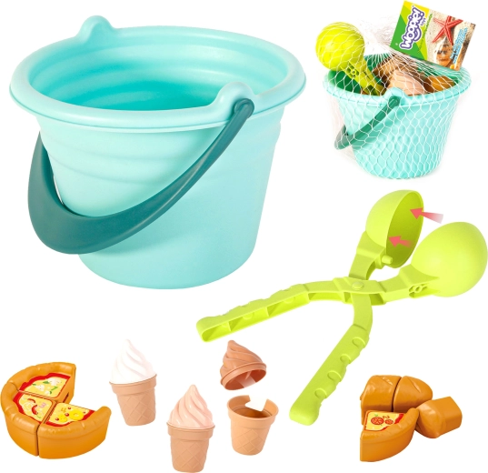 Woopie liivamängukomplekt Fun Ice Cream 2in1 lumepallivabrik, 15 osa