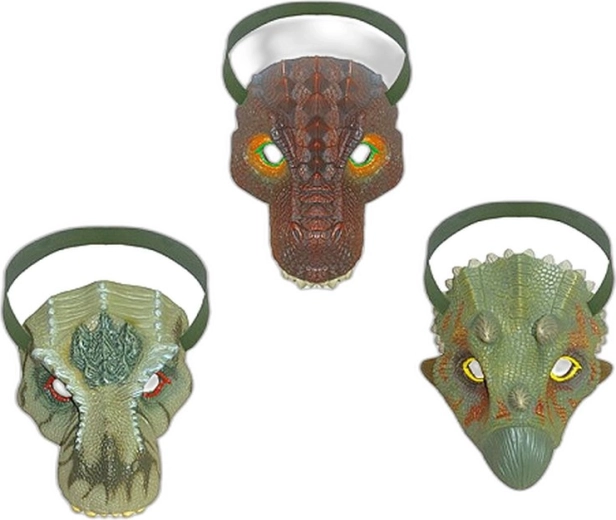 Dinosaur mask 19 cm (3 types) - 1 piece