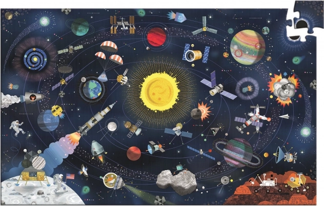 Puzzle DJECO Vaatlemine: Kosmos 200 tükki