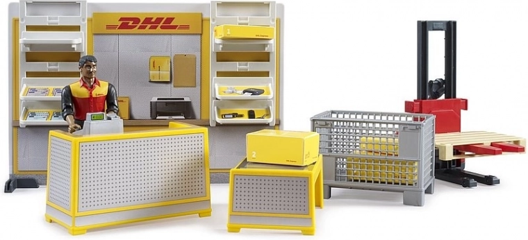 Bruder BWORLD DHL-i pakipunkt koos tarvikutega