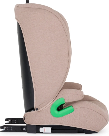 Stable ISOFIX attachment, secured with the vehicle seat belt