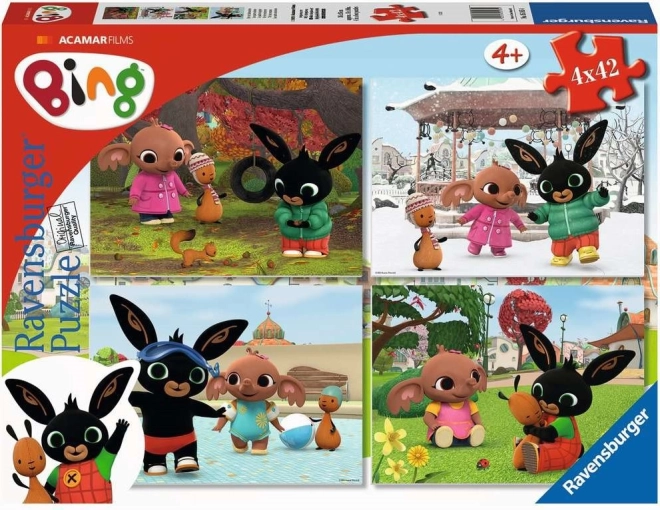Ravensburgeri pusle Bing 4×42 tükki