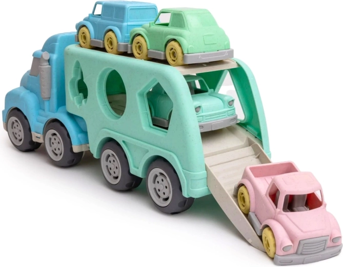 Autoveduk rampi ja mänguautodega