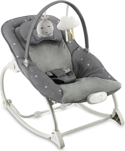 Vibrating Bouncer with Melodies MoMi LAPIS, dark grey