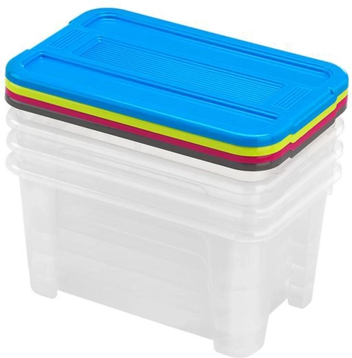 Kaantega hoiukastid 4,5 l – komplekt 4 tk
