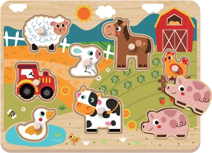 Wooden Insert Puzzle Farm by 2Kids Toys