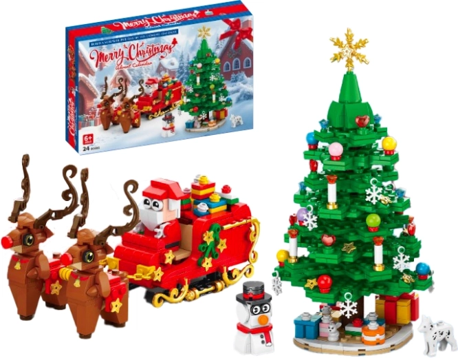 Adventkalender Lele Brother Jõuluunistus koos saani ja kuusega (940 osa)