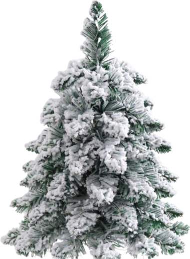 Realistlikult lumega kaetud oksad