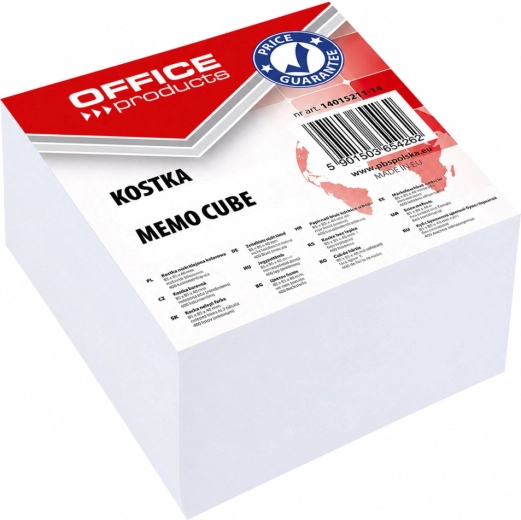 OFFICE PRODUCTS glued note cube white 85 × 85 mm, height 40 mm - 1 piece