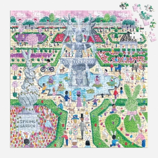 Vibrant spring scene full of detail
