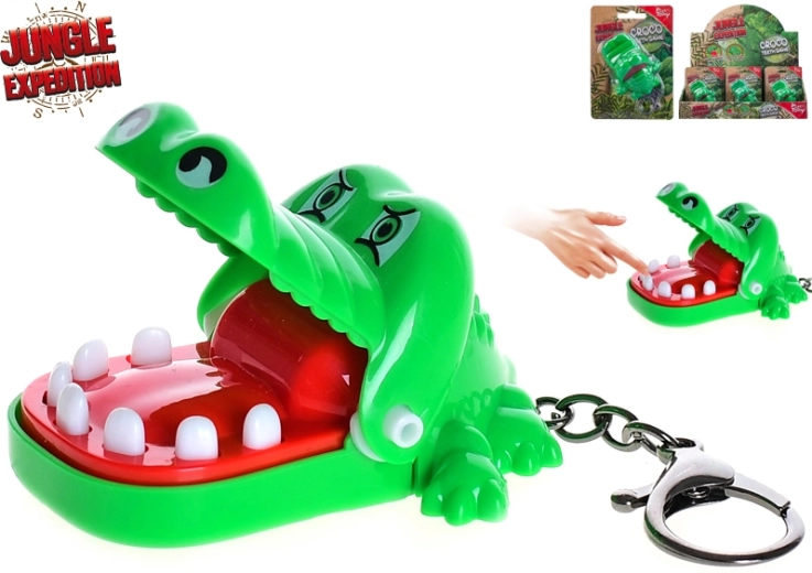 Jungle Expedition crocodile keychain game 7 cm