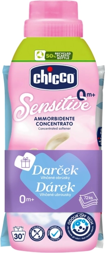 Chicco fabric softener Baby Sensitive Floral Cuddle 750 ml + wet wipes 72 pcs free
