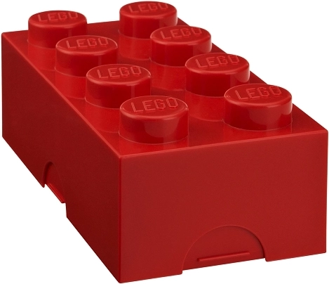 Lego lunch box – red
