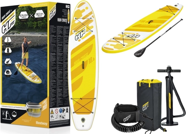 Täispuhutav aerusurfilaud Hydro-Force kollane 320 x 76 x 12 cm