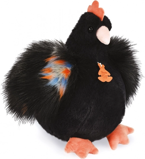 Histoire d’Ours plush hen, black, 28 cm
