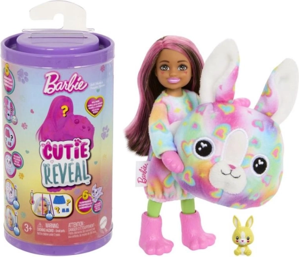 Barbie Cutie Reveal Chelsea värvilised unistused – üllatus koos lemmikloomaga ja värvimuutusega