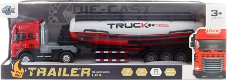 Battery-Powered Tanker Truck, metal and plastic with lights and sounds
