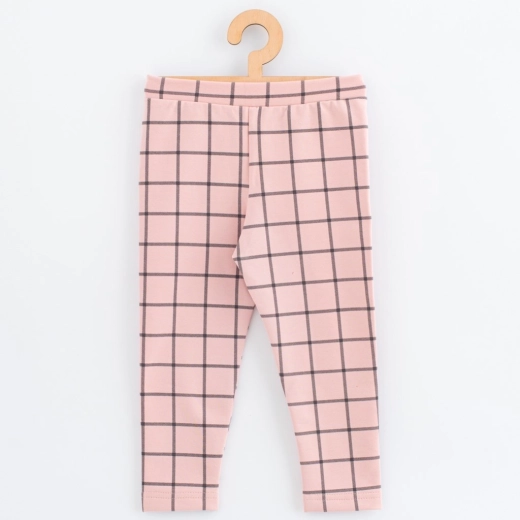 Laste dressipüksid pehmest dressikangast New Baby Kindergarten roosad