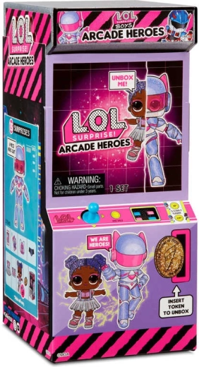 Arcade-game-style packaging and fun unboxing