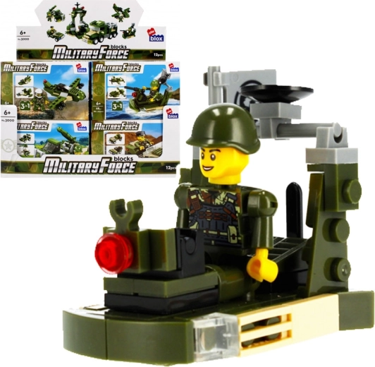 Military building sets with minifigure – 4 variants