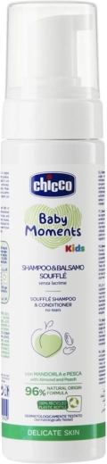 Chicco laste šampoon ja palsam 2 ühes Soufflé Baby Moments Kids 150 ml