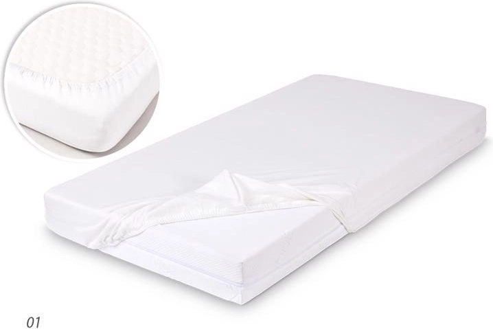Bambusest voodilina 60 × 120 cm valge BABYMATEX