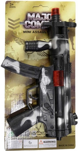 Children's plastic submachine gun with clicking sound 24 cm army - 1 piece
