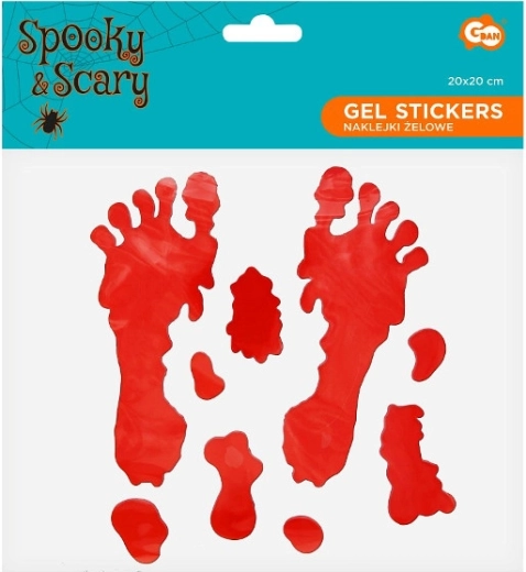 Geelkleebised verised jäljed ja vereplekid Halloweeniks