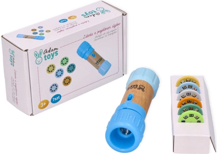 Adam Toys sinine laste taskulamp projektoriga