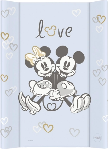 Ceba Baby changing mat with rigid board Comfort 50 × 70 Disney Minnie & Mickey blue