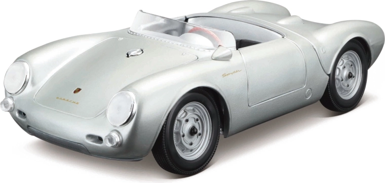Maisto Porsche 550 A Spyder hõbedane automudel 1:18