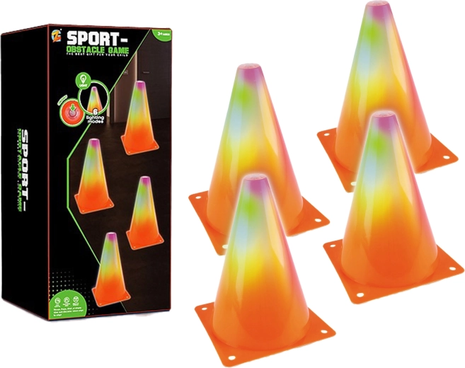 Light-Up LED Cones – Set of 4