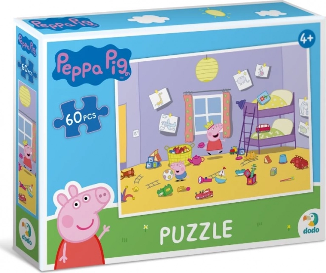 Puzzle Peppa Pig – Playtime in the Bedroom, 60 Pieces