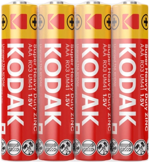 Kodak Heavy Duty AAA mikropatareid 1,5 V – pakend 4 tk