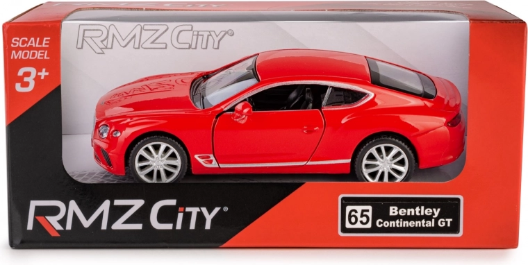 Metallist automudel RMZ City Bentley Continental GT 1:39 punane