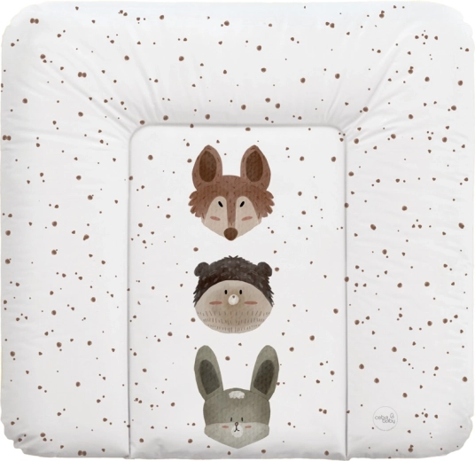 Ceba Baby pehme mähkimismatt kummutile basic cute animals 75 × 72 cm