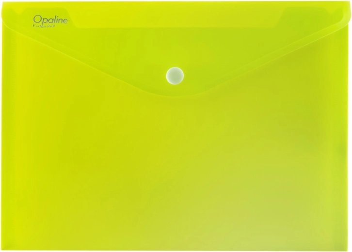A5 Button-Closure Wallet Opaline Lime Green