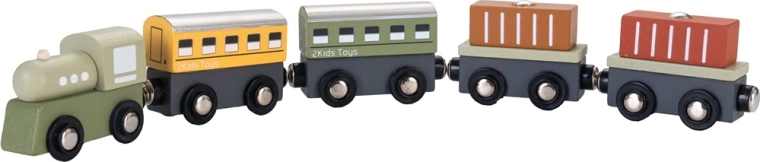 2Kids Toys wooden train 2 in 1
