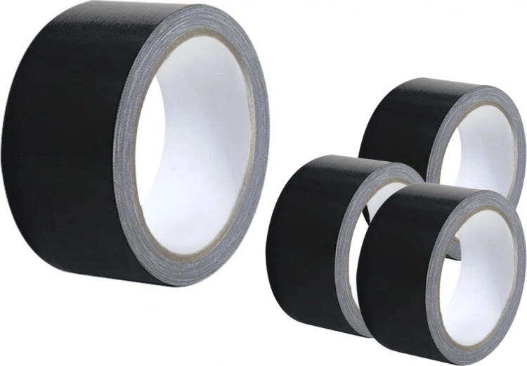 Tekstiilist teip must 48 mm × 50 m – universaalne ja eriti tugev