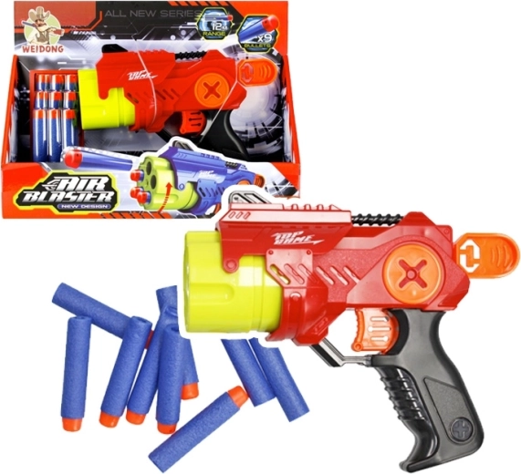 Turbo pistol with foam darts