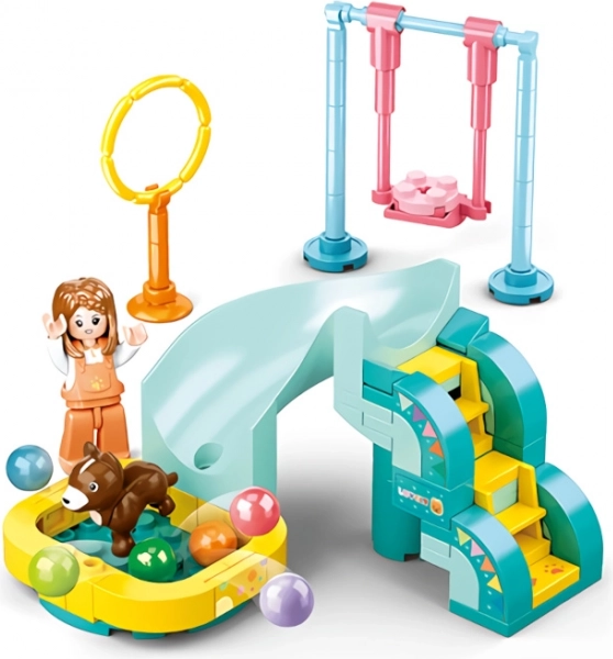 Sluban Girls Dream dog playground building set