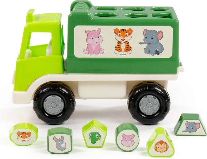 Shape sorter with animals